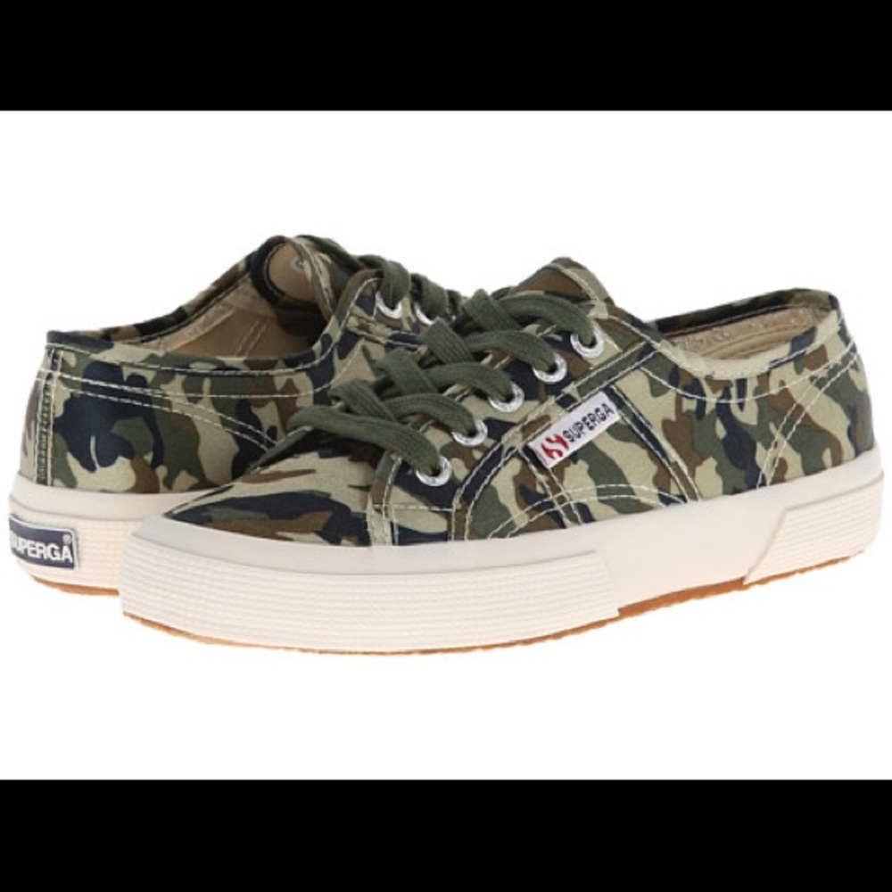 Superga | Satin Camo Sneakers
